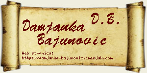 Damjanka Bajunović vizit kartica